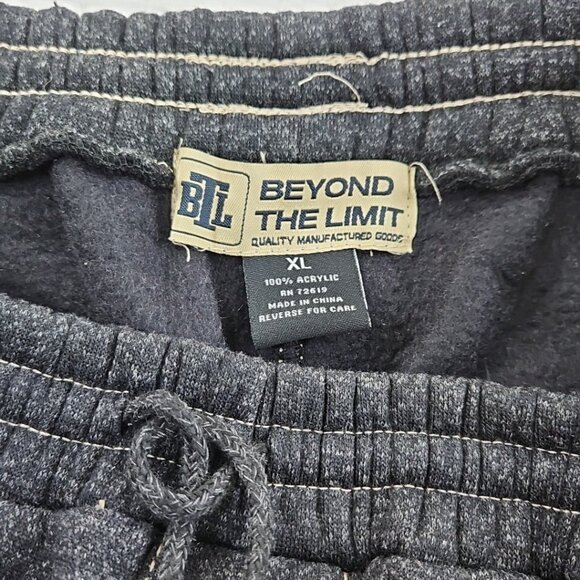 BTL Beyond The Limit Men's Jogger XL Cargo Sweatpants Baggy Y2K 90s Vintage EUC - Picture 11 of 12